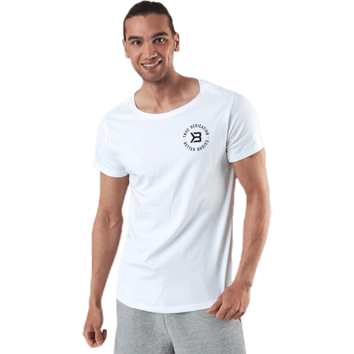 Wide Neck Tee White