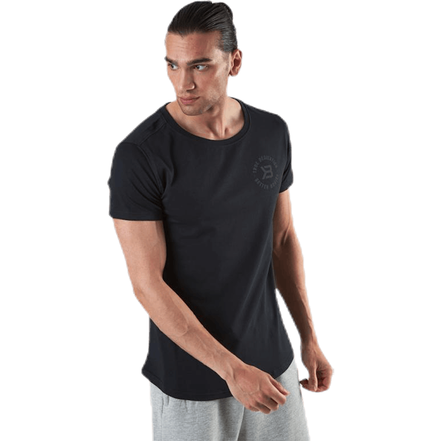 Wide Neck Tee Black