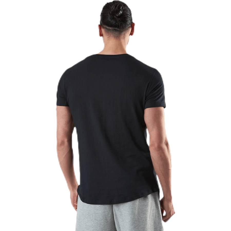 Wide Neck Tee Black