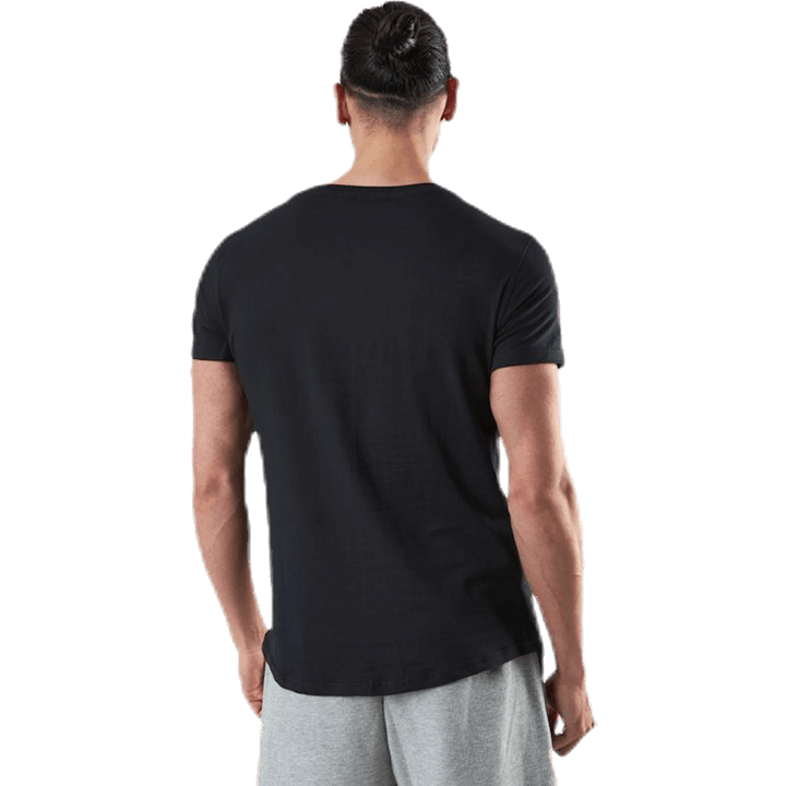 Wide Neck Tee Black