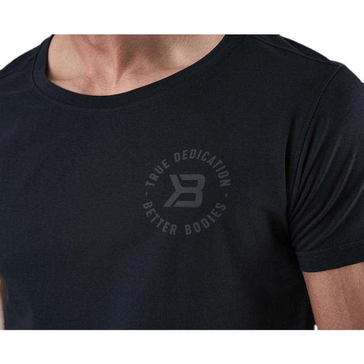 Wide Neck Tee Black