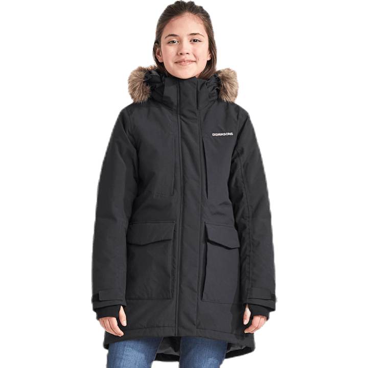 Jamila Girls Parka 2 Svart