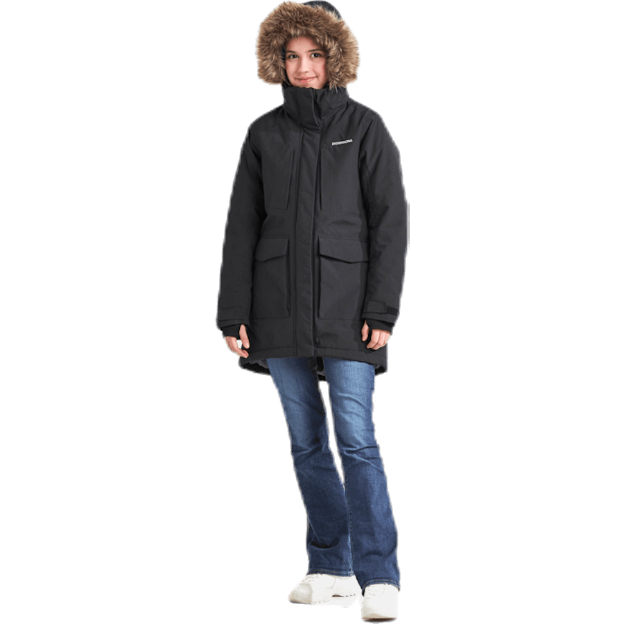 Jamila Girls Parka 2 Svart
