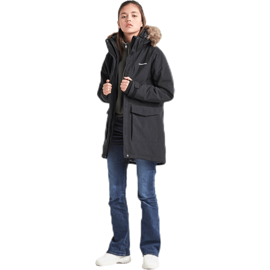 Jamila Girls Parka 2 Svart
