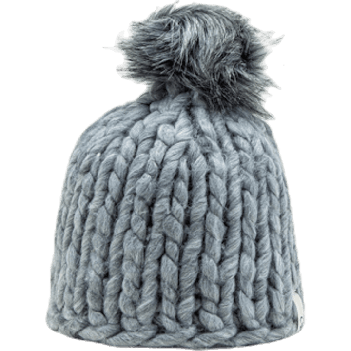 Fox Knitted Beanie Grey