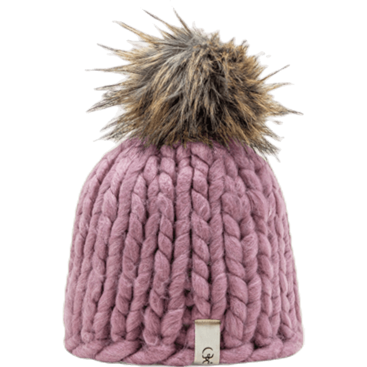 Fox Knitted Beanie Pink
