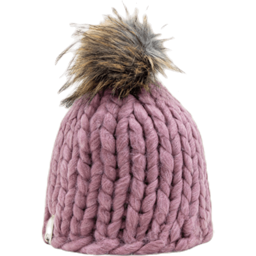 Fox Knitted Beanie Pink