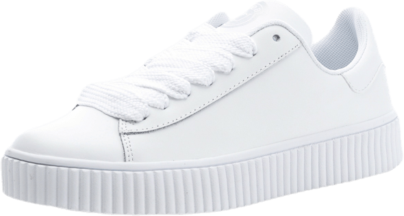 Anna Wide Lace Sneaker Weiß