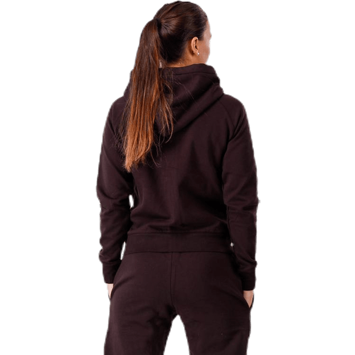 Tónová kapuce na zip Red