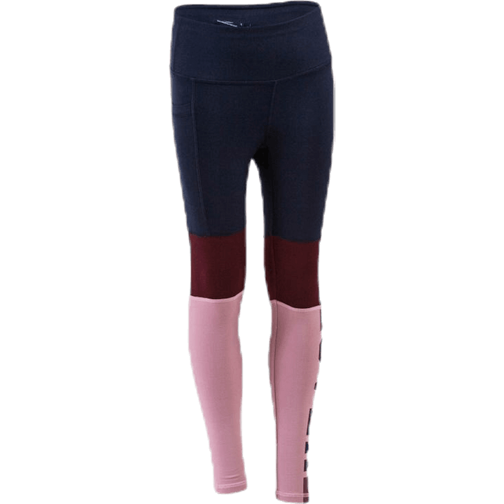 Color Block Junior Tights Blue/Pink