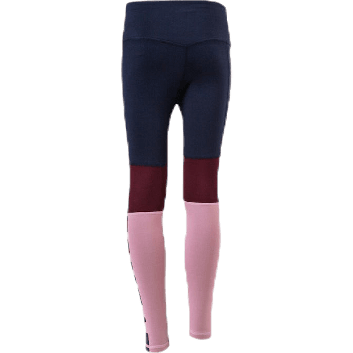 Color Block Junior Tights Blue/Pink