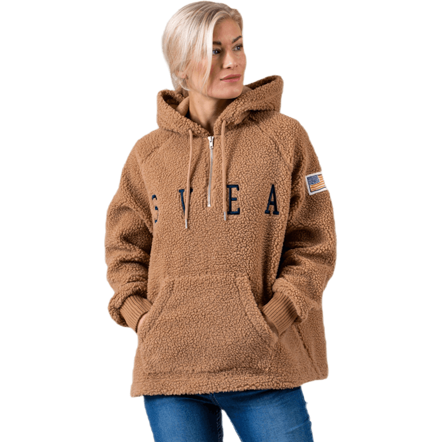 Ophelia Pile Hood Brun