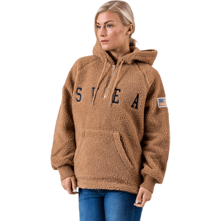 Ophelia Pile Hood Brun