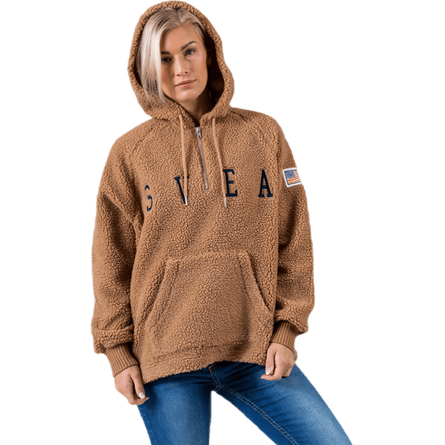 Ophelia Pile Hood Brun
