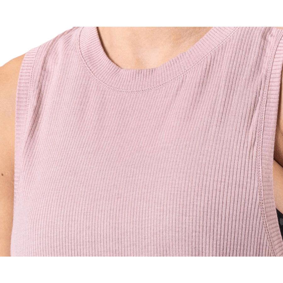 Rib Layer Tank Pink