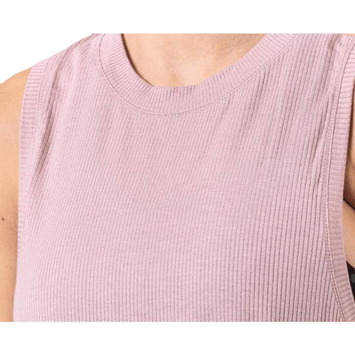 Rib Layer Tank Pink
