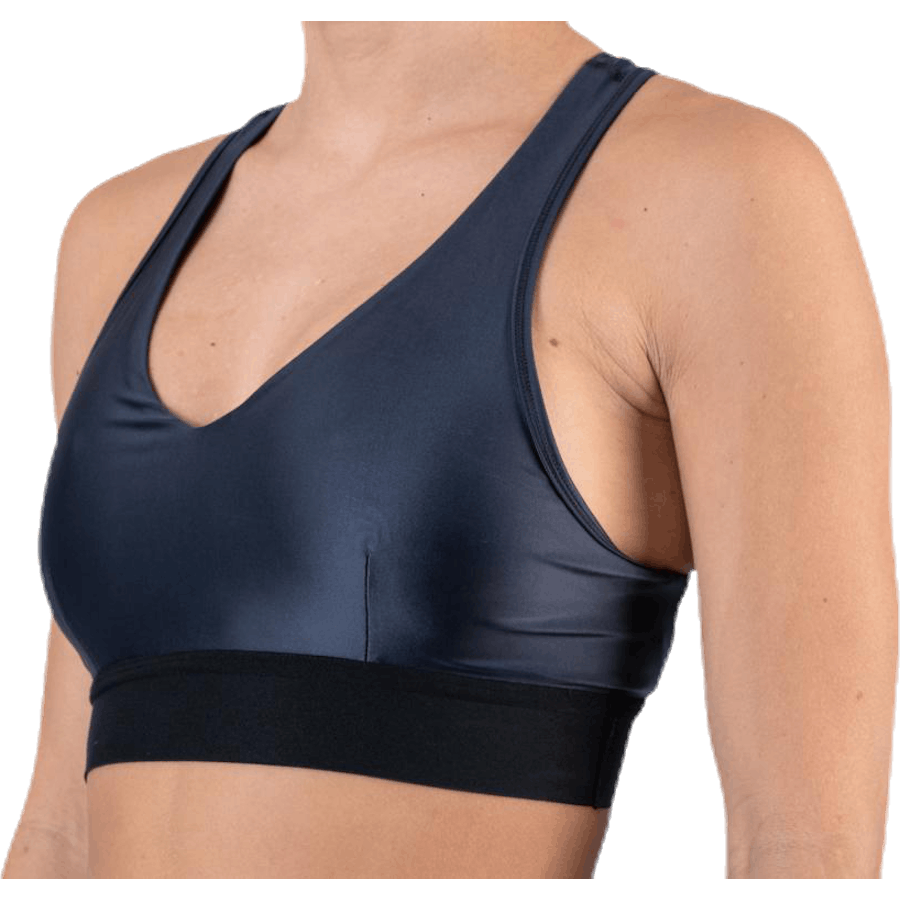 Glossy Bra Top Blue