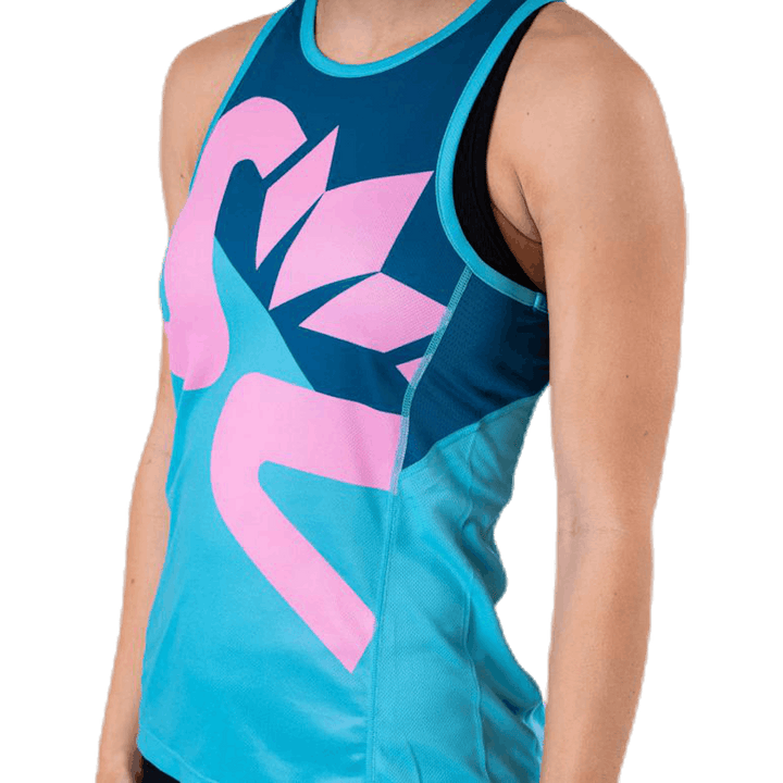 Race Air Tank Women Blue/Pink