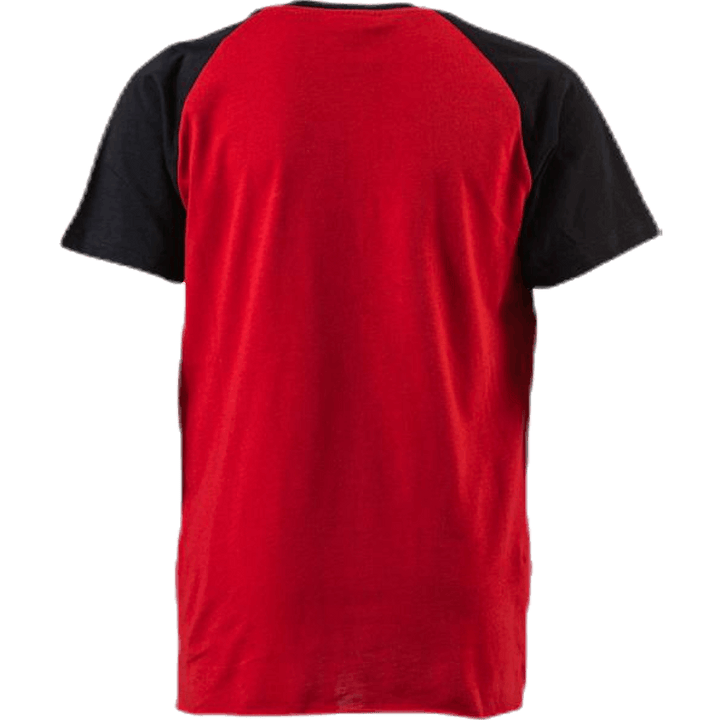 Organic Rag Tee Youth Black/Red