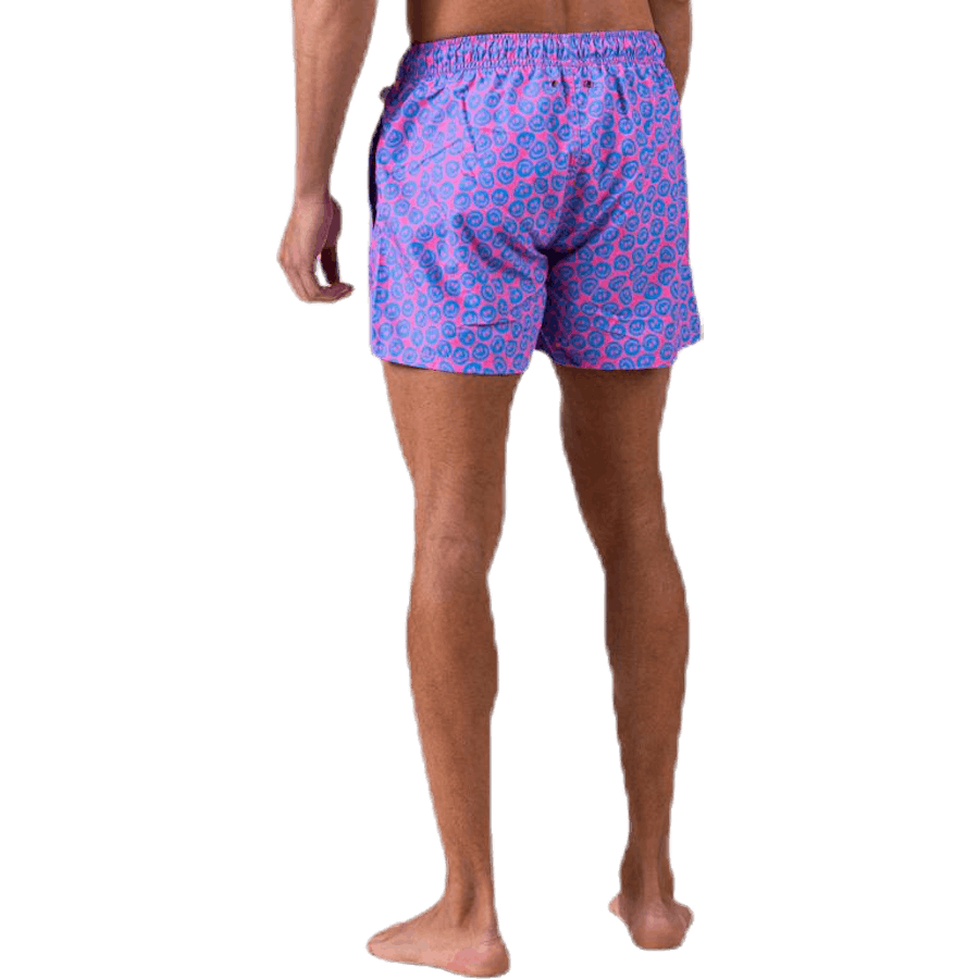 Twisted Smile Swim Shorts Pink