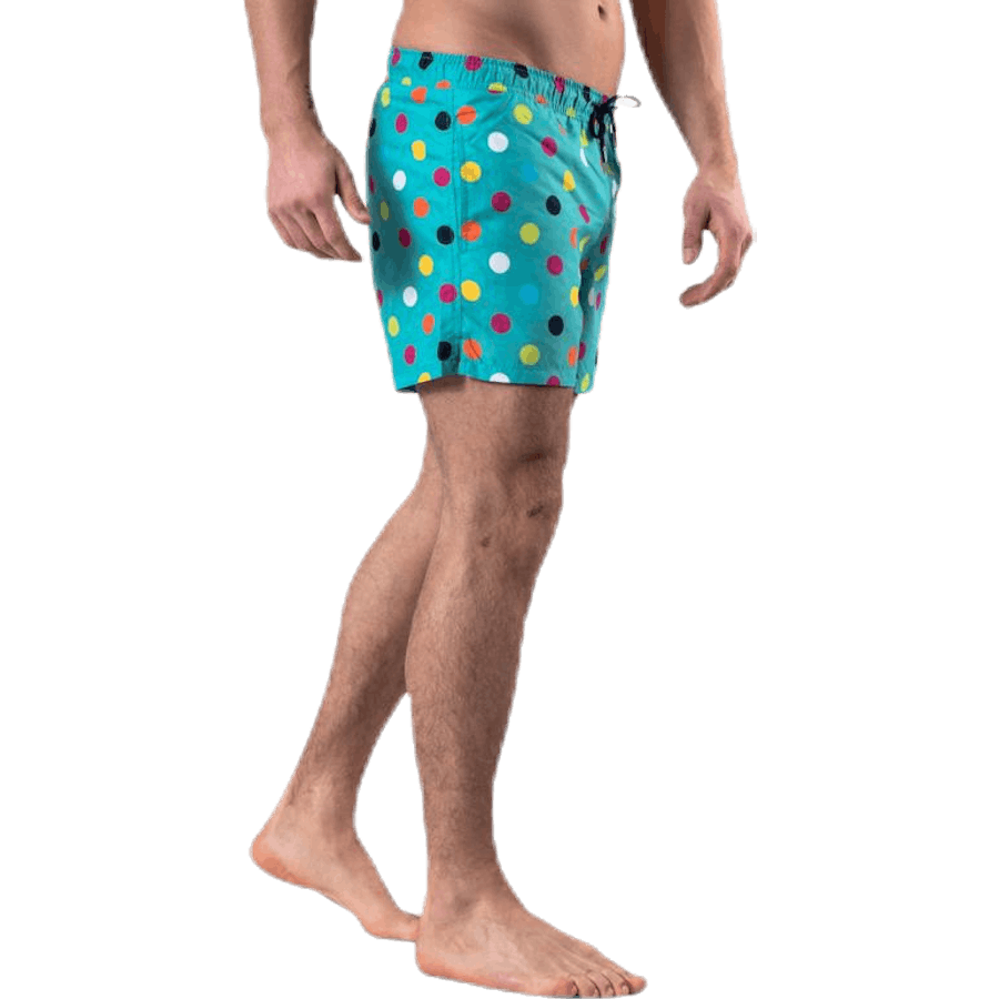 Big Dot Swim Shorts Green