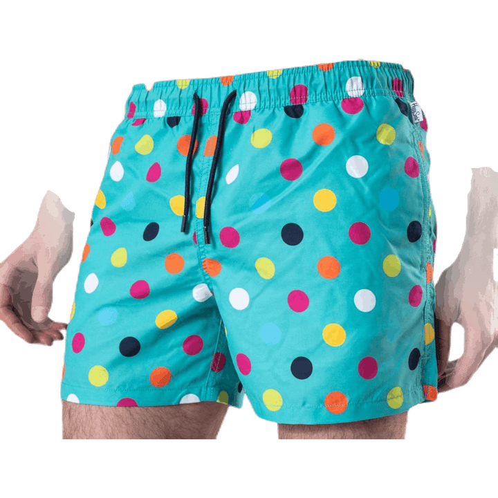 Big Dot Swim Shorts Green