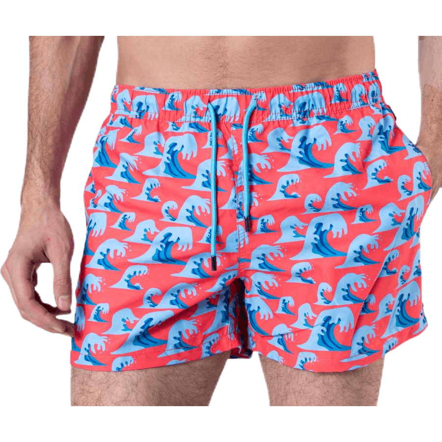 Wave Swim Shorts Red