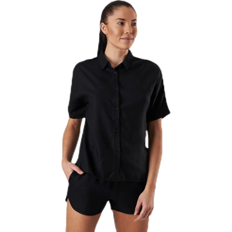 Chemise à manches courtes Nibe noire