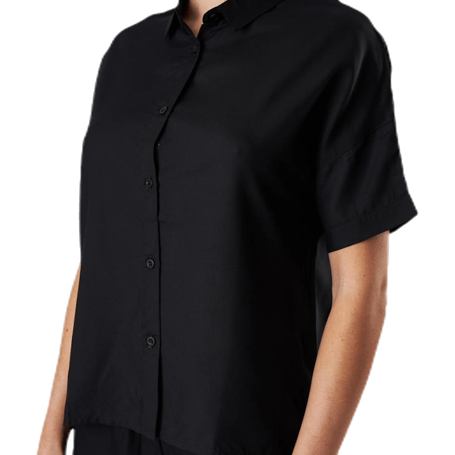 Chemise à manches courtes Nibe noire