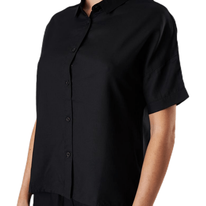 Chemise à manches courtes Nibe noire