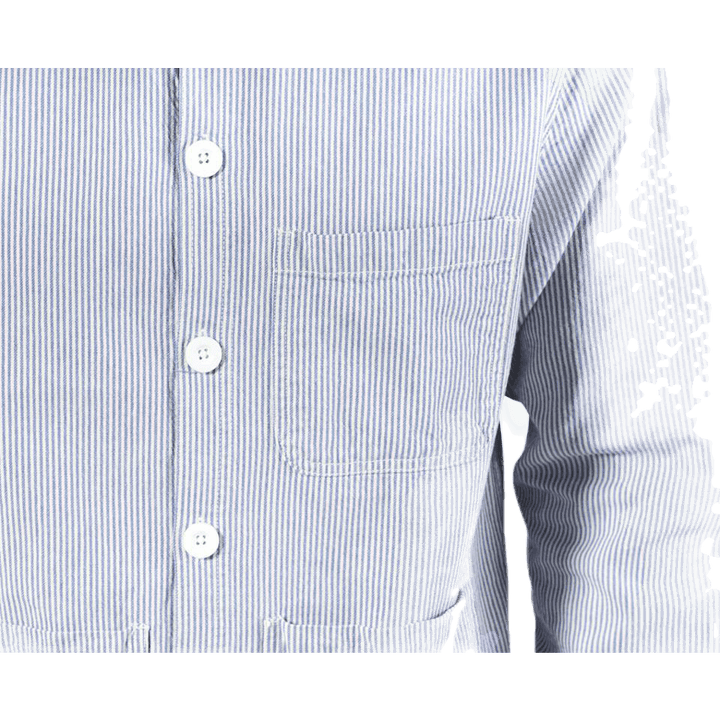 Veste de travail Sala à fines rayures bleues