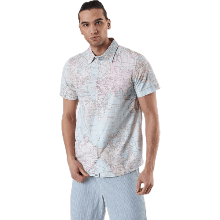 Shirt Short Sleeve Sandefjord Map Patterned