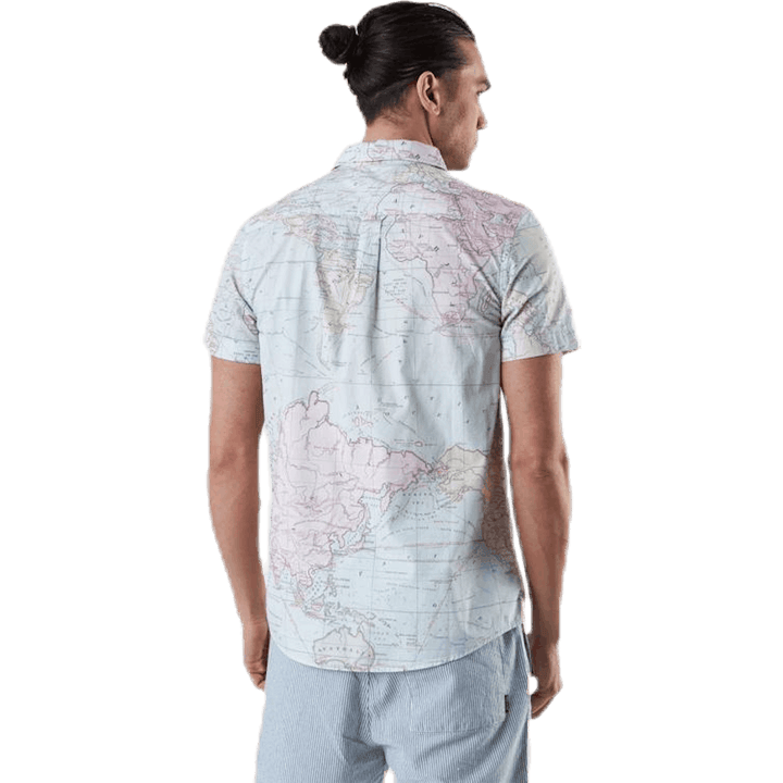 Shirt Short Sleeve Sandefjord Map Patterned