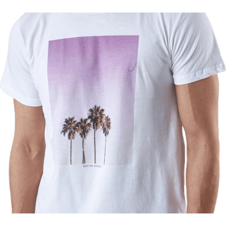 Stockholm Purple Palms White