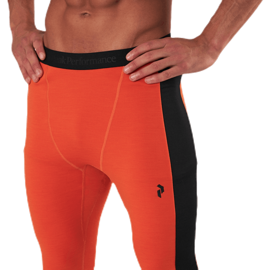 Vertical Mid Tights Orange