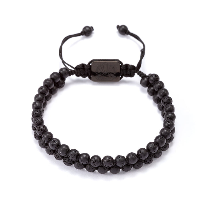Doub Bead Bracelet Grey