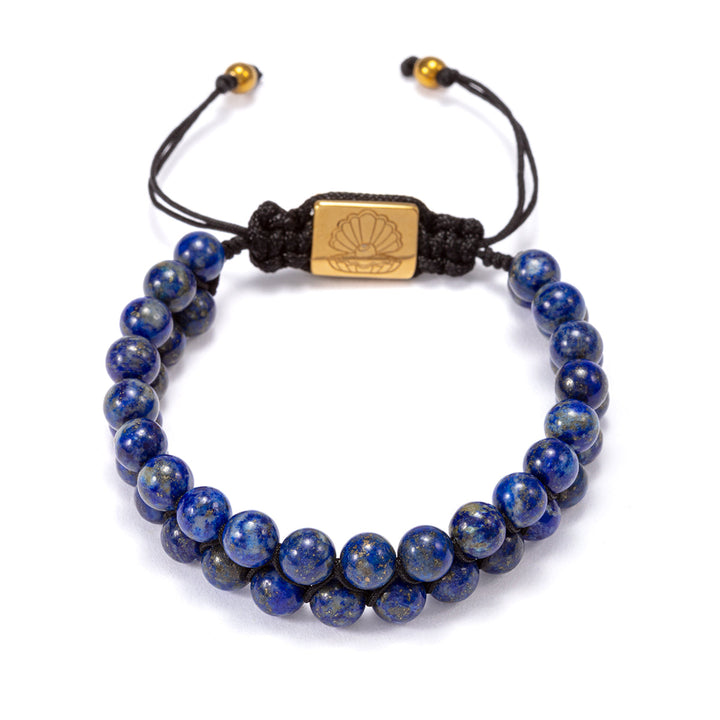 Doub Bead Bracelet Blue