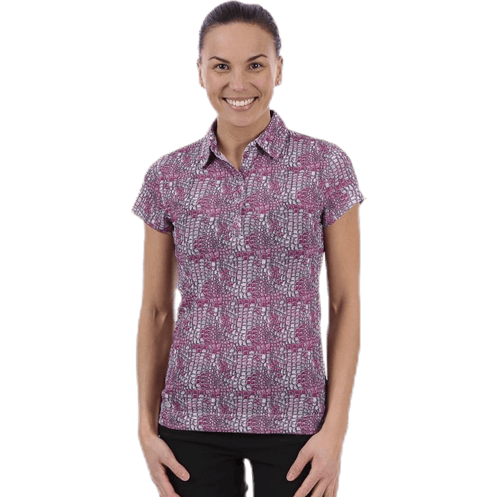Court Cap/s Polo Shirt Pink/Purple