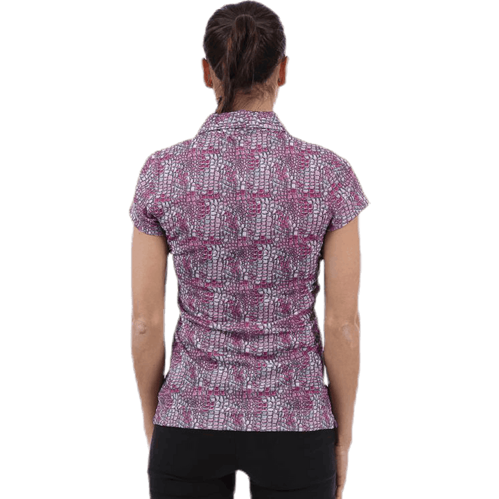 Court Cap/s Polo Shirt Pink/Purple