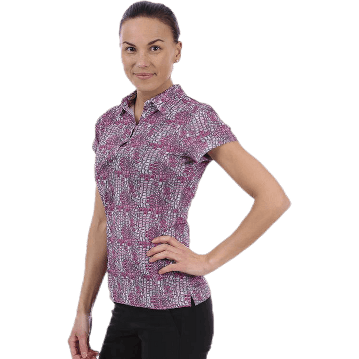 Court Cap/s Polo Shirt Pink/Purple