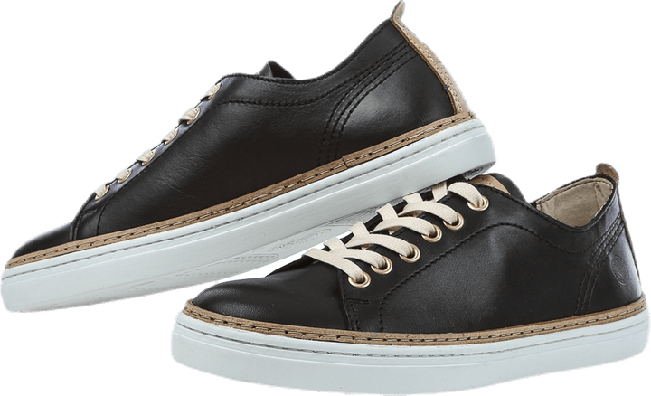 Silvermine Low Leather Black