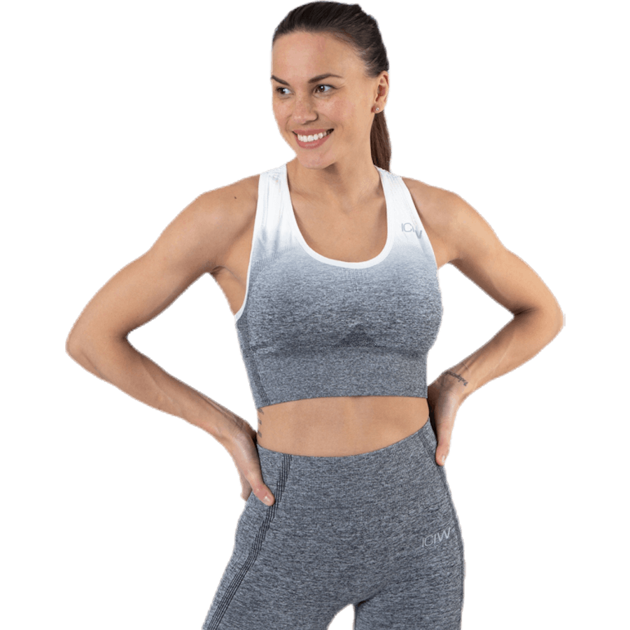 Ombre Seamless Sports Bra Black