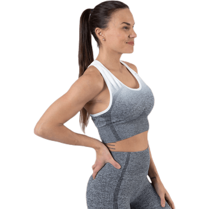 Ombre Seamless Sports Bra Black