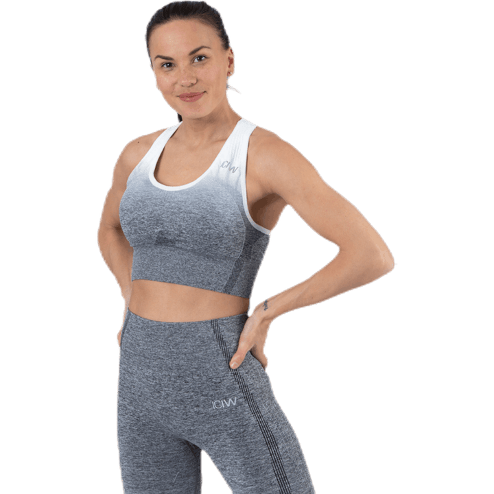 Ombre Seamless Sports Bra Black