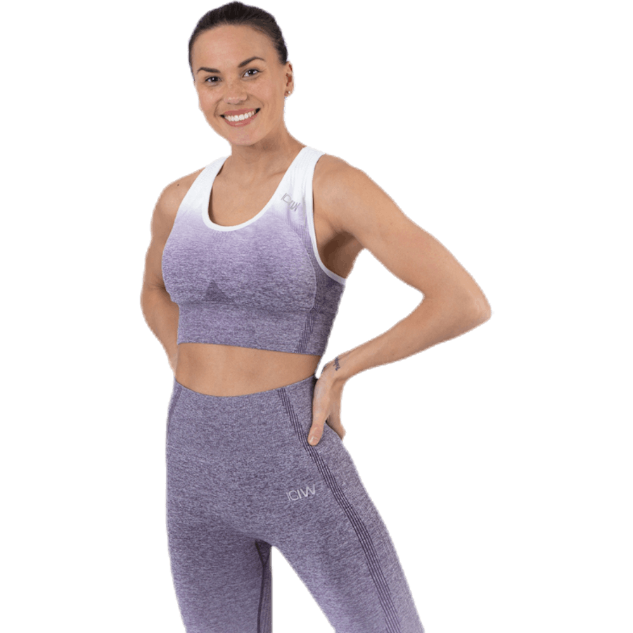 Ombre Seamless Sports Bra Purple