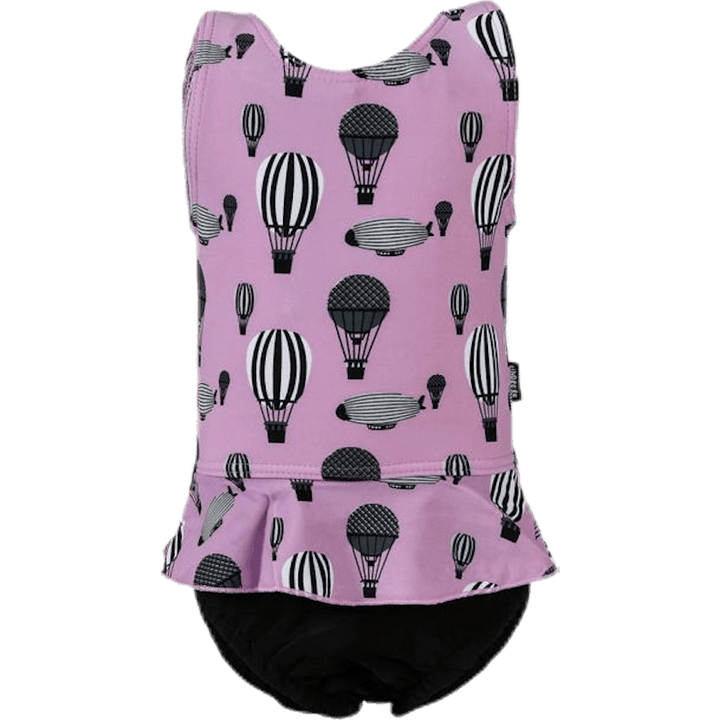 Violet Swimsuit Diaper Pink