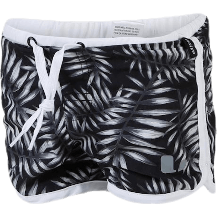 Palm Swim Diaper Shorts Black