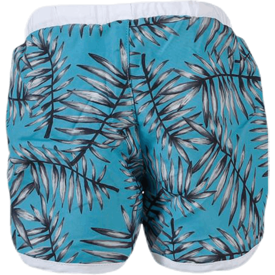 Palm Swim Diaper Shorts Blue