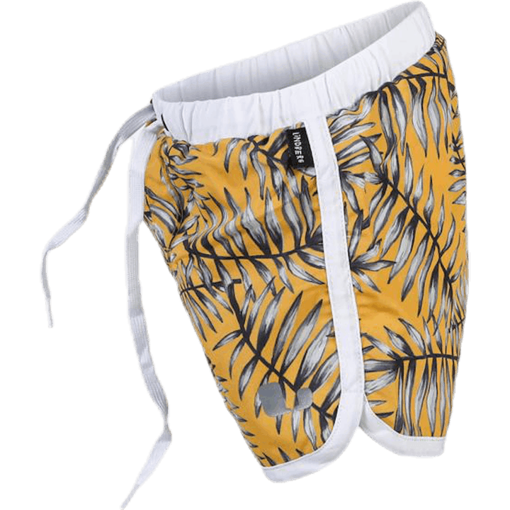 Palm Swim Diaper Shorts Yellow