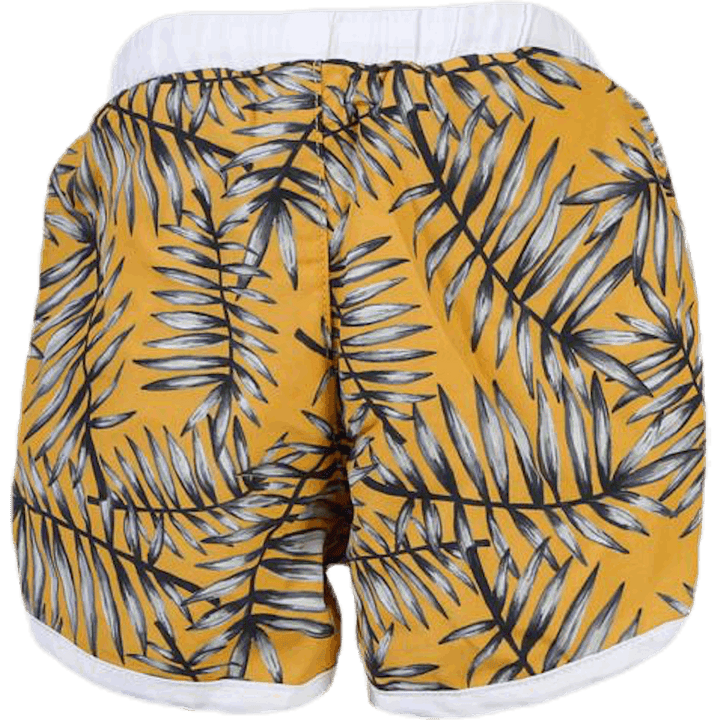 Palm Swim Diaper Shorts Yellow